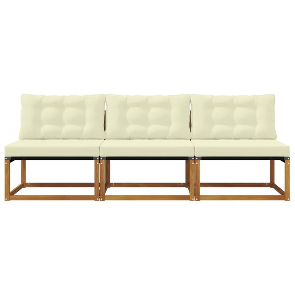 vidaXL 3 Stykki &Uacute;tis&oacute;fi &iacute; mi&eth;junni Hrein akas&iacute;utr&eacute; N&aacute;tt&uacute;rulegur