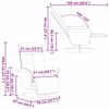 vidaXL Nudd Recliner St&oacute;ll Svartur 79 x 87 x 104,5 cm d&uacute;kur
