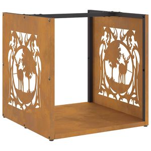 vidaXL Eliviðargrind 40x40x40 cm Veðurstál