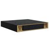 vidaXL Floating Wall Shelf High Gloss Black 23x23,5x3,8 cm MDF