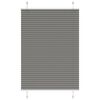 vidaXL Pleated Blind Antracite 85x100 cm Efni Breidd 84,4 cm Polyester