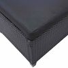 vidaXL Utandyra h&uacute;sgagnasett Svartur p&oacute;l&yacute;rattan
