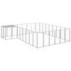 vidaXL Hundabyrgi Silver 15,73 m&sup2; St&aacute;l