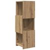 vidaXL Hornsk&aacute;pur Artisan Eik 30,5x30x95cm Samsettur vi&eth;ur