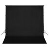 vidaXL Photo Studio Kit með ljósasetti, bakgrunni og endurskinsmerki