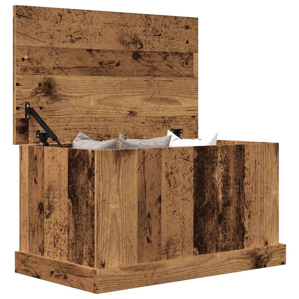 vidaXL Geymslubox Old Wood 70x40x38 cm Engineered Wood
