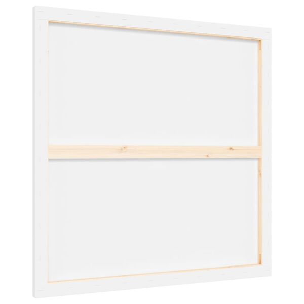 vidaXL Strekktir Strigar 12 stk. Hv&iacute;tt Efni og Gegnheil Fura