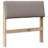 vidaXL B&oacute;lstru&eth; r&uacute;mgafl M&oacute;gr&aacute;r 75 cm Solid furuhikk