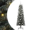 vidaXL Gervi j&oacute;latr&eacute; me&eth; 150 LED Gr&aelig;nn 120 cm PVC, plast og st&aacute;l