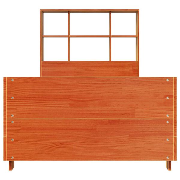 vidaXL R&uacute;mgrind &aacute;n D&yacute;nu Vaxbr&uacute;nn 75x190 cm Gegnheil Fura