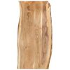 vidaXL Bor&eth;plata Gegnheill Akas&iacute;uvi&eth;ur 118x(50-60)x2,5 cm