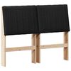 vidaXL B&oacute;lstru&eth; r&uacute;mgafl Svartur 120 cm Solid furuhikk