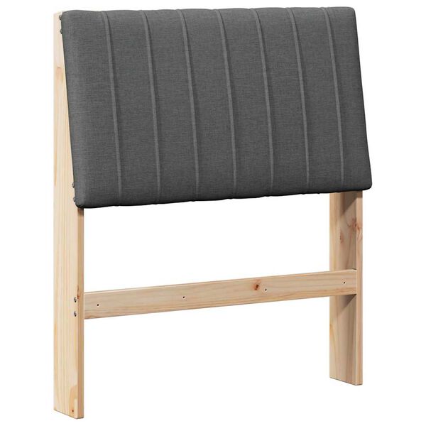 vidaXL B&oacute;lstru&eth; r&uacute;mgafl D&ouml;kk gr&aacute; 80 cm Solid furuhikk