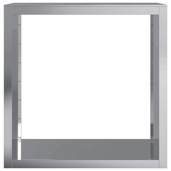 vidaXL Eldivi&eth;argrind 100x40x100 cm Sinkh&uacute;&eth;a&eth; St&aacute;l