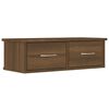 vidaXL Veggsk&aacute;pur Br&uacute;n Eik 60x26x18,5 cm Hanna&eth;ur vi&eth;ur