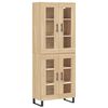 vidaXL Sk&aacute;pur Sonoma Eikarlitur 69,5x34x180 cm Samsettur Vi&eth;ur