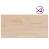 vidaXL Bor&eth;pl&ouml;tur 2 stk. 70x35x2,5 cm R&eacute;tthyrnd Gegnheil Fura