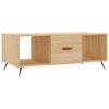 vidaXL S&oacute;fabor&eth; Sonoma Eik 102x50x40 Samsettur Vi&eth;ur