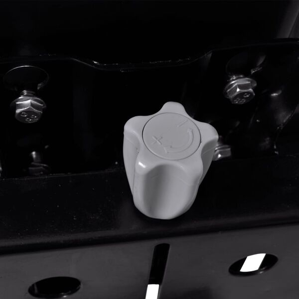 vidaXL Dráttarvélasæti með Fjöðrun Svart