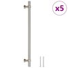 vidaXL Sk&aacute;pur Handf&ouml;ng 5 stk Silfurlitu&eth; 224 mm Ry&eth;fr&iacute;tt st&aacute;l