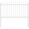 vidaXL Gar&eth;hefti 7 pcs Hv&iacute;tt 11,9 x 1,2 m Duftlita&eth;ur st&aacute;l