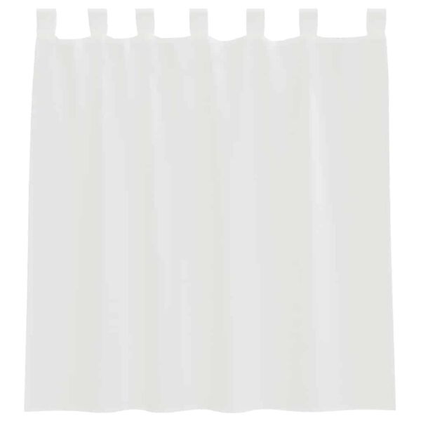 vidaXL Voile Gard&iacute;nur me&eth; lykkjum 2 stk Hv&iacute;tar 140x140 cm