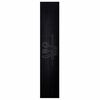 vidaXL Eldh&uacute;s teppi Svartur 300 x 60 cm Flauel