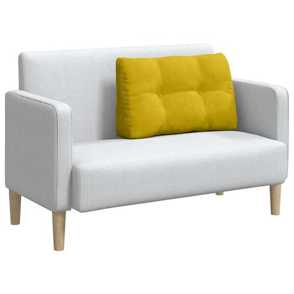 vidaXL Bakp&uacute;&eth;i Gulur 80 x 24 x 50 cm Flauel