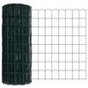 vidaXL Evrópsk girðing Grænn 0.4 x 25 m PVC-húðaður járn