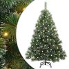 vidaXL Gervi j&oacute;latr&eacute; me&eth; 150 LED me&eth; standi Gr&aelig;nn 150 cm PE og PVC