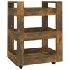 vidaXL Eldh&uacute;svagn Reykt&oacute;na Eikarlitur 60x45x80 cm Samsettur Vi&eth;ur