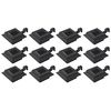 vidaXL &Uacute;tis&oacute;larlampar 12 stk. LED Ferningslaga 12 cm Svartir