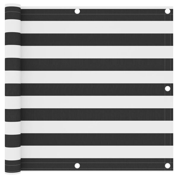 vidaXL Svalaskilr&uacute;m Reykgr&aacute;tt og Hv&iacute;tt 90x300 cm Oxfordefni