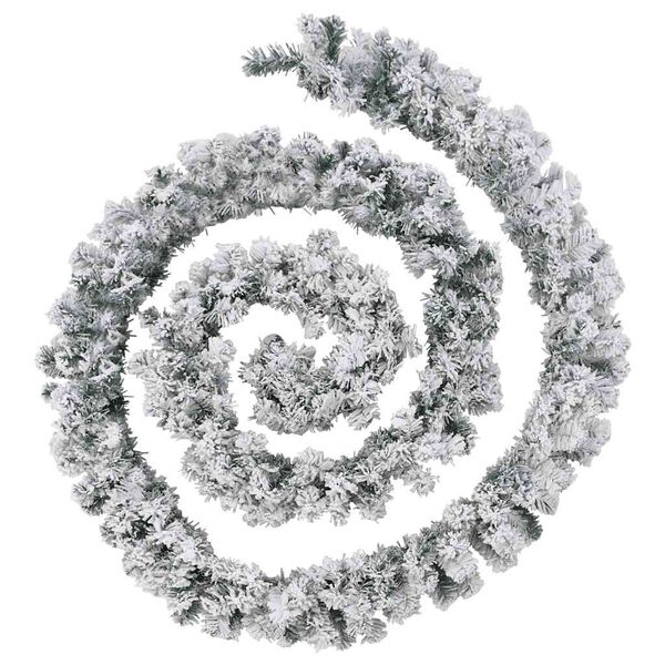 vidaXL Grenilengja með LED Ljósum Græn 20 m PVC