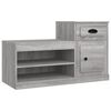 vidaXL Sk&oacute;sk&aacute;pur Gr&aacute;ir Sonoma Eik 100x42x60 cm Samsettur Vi&eth;ur