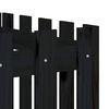 vidaXL Upphækkað Garðker með Girðingarhönnun Svart 200x50x50 cm Fura