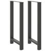 vidaXL barbor&eth;sf&aelig;tur antras&iacute;t 2 stk 60x(110-111) cm st&aacute;l