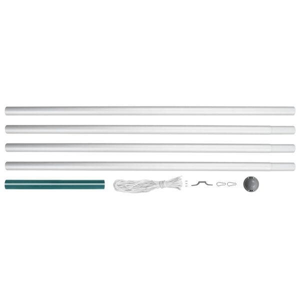 vidaXL Flaggstöng í Einingum Ál 6,2 m