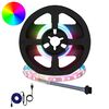 vidaXL LED strimill 2 pcs Svartur og gegnheill 250 mm Kopar og plast