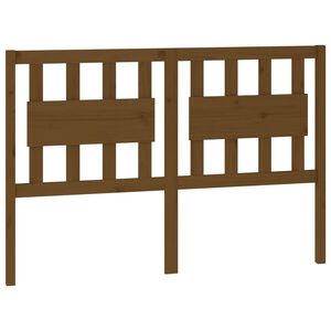 vidaXL Höfðagafl fyrir Rúm Ljósbrúnn 145,5x4x100 cm Gegnheil Fura