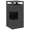 vidaXL Eldurn Svartur 50 x 50 x 100 cm St&aacute;l