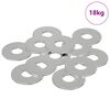vidaXL Sk&aacute;lar 33962 pcs Silfur J&aacute;rn