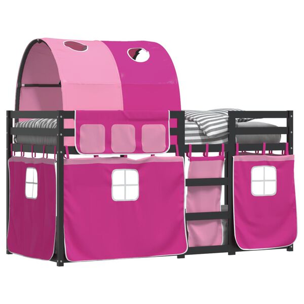 vidaXL Koja &aacute;n D&yacute;nu Bleik 90x200 cm Gegnheil Fura