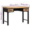 247758 vidaXL Writing Table 110x50x76 cm Solid Mango Wood