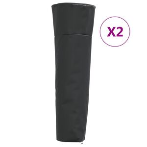 vidaXL Hitarahl&iacute;far 2 stk. P&yacute;ram&iacute;dal&ouml;gun 86x47x241 cm 420D Oxfordefni