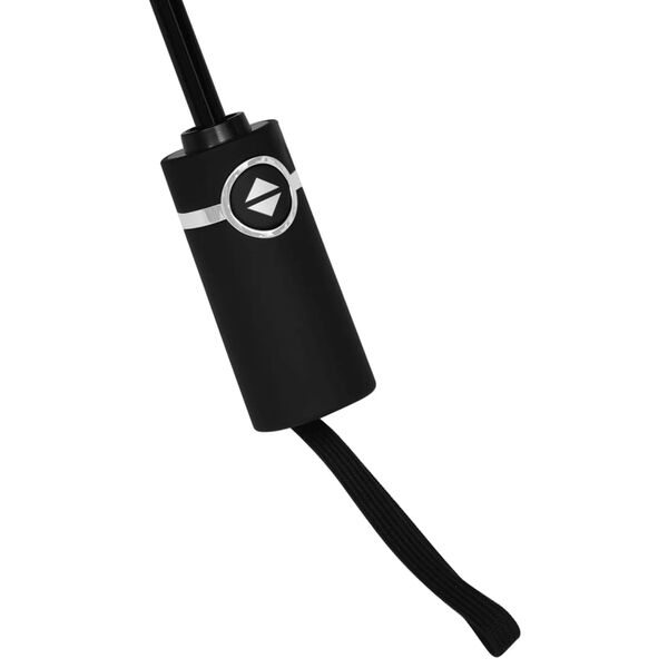 vidaXL Sjálfvirk Samfellanleg Regnhlíf Svört 104 cm