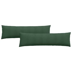 vidaXL S&oacute;fap&uacute;&eth;ar 2 pcs D&ouml;kkgr&aelig;n 145 x 40 cm Korduroy efni