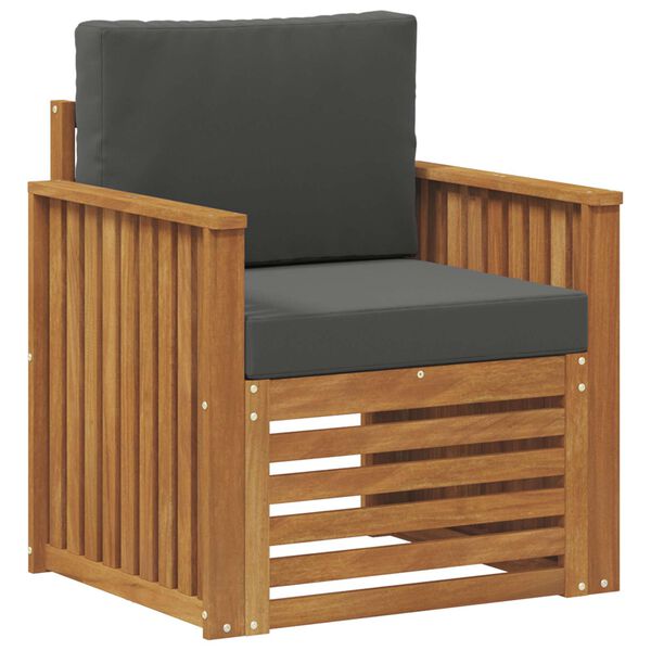 vidaXL &Uacute;ti s&oacute;fasett me&eth; p&uacute;&eth;i N&aacute;tt&uacute;rulegur 71 x 63 x 73 cm