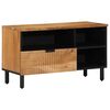 vidaXL TV einingar Hrein akas&iacute;utr&eacute; 80 x 33,5 x 46 cm Samsettur vi&eth;ur
