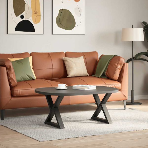 vidaXL s&oacute;fabor&eth;sf&aelig;tur 2 stk. antras&iacute;t 60x(42-43,3) cm st&aacute;l